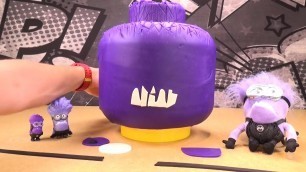 'GIANT LegoHead PURPLE MINION Play-Doh Makeover! Surprise Blind Box By HobbyKidsTV'