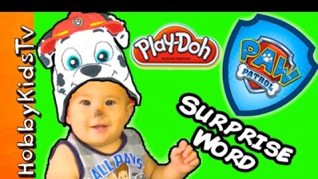 'PAW PATROL Surprise Word! Marshall TRUCK Lookout + Surprise Toys Minion Lego by HobbyKidsTV'