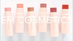 'EM Cosmetics So Soft | Cream Blush Stick and Multi Faceplay Review and Swatches'