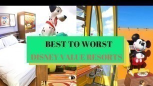Walt Disney Value Resorts RANKED!