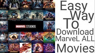How To Download MarveL cinematic All movies in hindi dubbed || 480p 