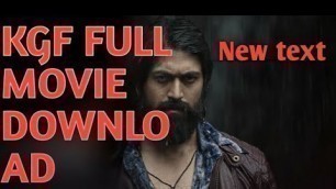 'How To Download Kgf Full HD Hindi Dubbed Movie New Full Movie Sauth Indian Movie'