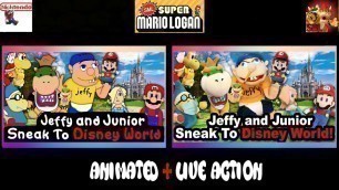 SML Movie Jeffy and Junior Sneak To Disney World! Animation + sml Live Action!