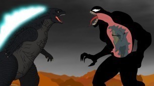 GODZILLA vs VENON: Rescue Little Godzilla | Godzilla Movies Funny