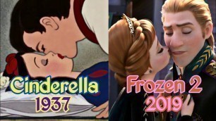 Disney Princess Kisses - Compilation - 1937-2019
