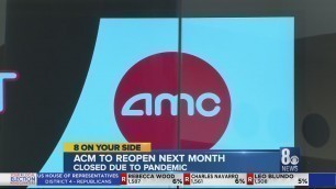 AMC to reopen movie theaters in July