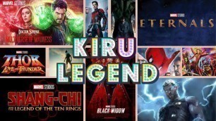 (UPCOMING) MCU All Movies In Order | Time Line (2008 - 2022) | Kiru Legend