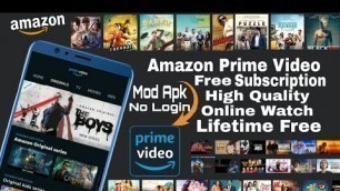 Amazon Prime Video Free Subscription | MOD APK | Free Watch Online Movie FREE Membership 2020