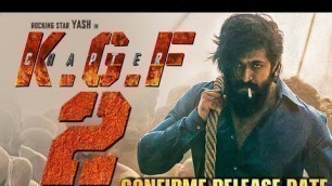 'KGF Chapter 2 (2021) Hindi Dubbed Full Movie Theatrical Release Date'