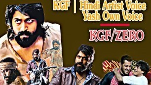 'KGF Movie Hindi Dubbed Voice Artist ? | kgf vs zero | kgf full movie in hindi dubbed'