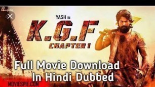 'KGF Chapter 1 | Full Movie Download In Hindi Dubbed | Yash | Srinidhi Shetty | Prasantha Neel'