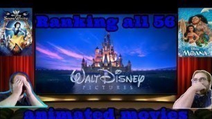 Ranking all 56 Disney animated movies (FROM WORST TO FIRST)!!!!!