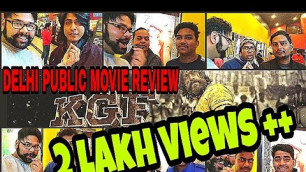'KGF Full Movie HINDI DUBBED DELHI PUBLIC REVIEW REACTION Chapter 1 | YASH #kgf #kgfchapter2'