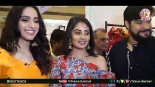 'Varudu Movie Fame heroine Bhanu Shree Launchs Arkayam -1st of kind Grand Exhibition||V3 News Channel'