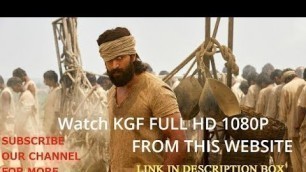 'KGF Full Hindi Dubbed Movie 2018 720 FULL HD'