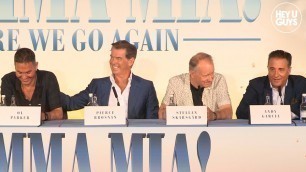 Mamma Mia! Here We Go Again - Press Conference - Pierce Brosnan, Andy Garcia, Jeremy Irvine