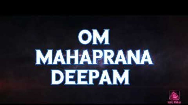 'Om Mahaprana Deepam | Sri Manjunatha Movie | Harmonium cover | Divine Music'
