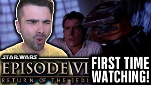 WATCHING STAR WARS: RETURN OF THE JEDI FOR THE FIRST TIME! STAR WARS EPISODE 6 MOVIE REACTION PART 1