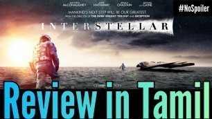 'Interstellar Movie Review in Tamil'