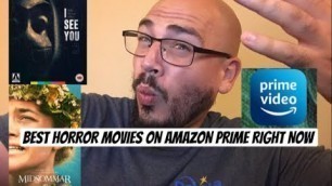 BEST HORROR MOVIES ON AMAZON PRIME VIDEO RIGHT NOW // Horror-able show// Horror movie blu-ray