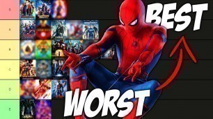 All MCU Movies Ranked WORST to BEST! (Tier List)
