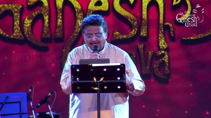 'Dr.S.P.Balasubramanyam singing \"Ee Paada Punya Paada\" at 56th Bengaluru Ganesha  Utsava, 2018'