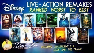 DISNEY LIVE-ACTION REMAKES - All 16 Movies Ranked Worst to Best