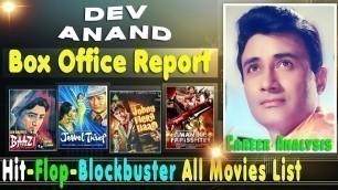 'Dev Anand Hit and Flop Blockbuster All Movies List with Box Office Collection Analysis'