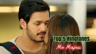 'All Lovely Ringtones Of Movie Mr Majnu || Top 5 Mr Majnu Lovely Ringtones (BGMs) || Akhil Akkineni'