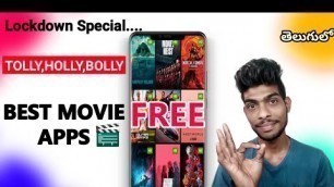 'Best FREE Movie Apps To Watch Movies On Android (2020) By Techpavan In Telugu'