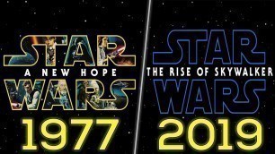 Evolution of Star Wars Movies (1977-2019)