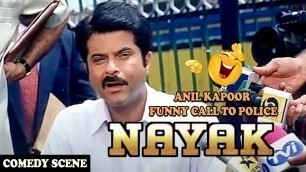 'Anil Kapoor\'s Funny Call to Police Comedy Scene | Nayak Movie'