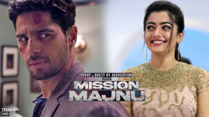 'Mission Majnu Movie Trailer | Sidharth Malhotra | Rashmika Mandanna | Mission Majnu Update'