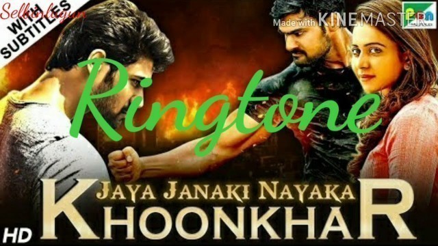 'Khoonkhar movie bgm music || Jaya janaki nayak bgm music status'