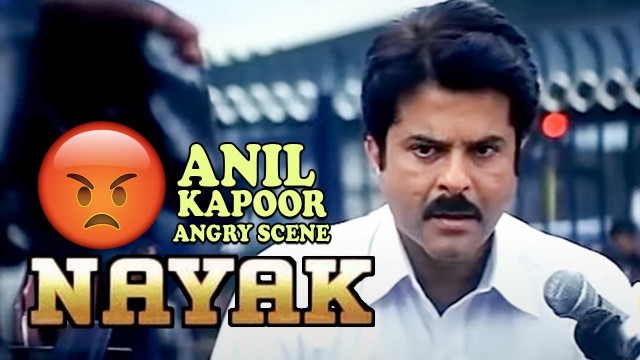 'Anil Kapoor Angry on Police Officer Scene | Nayak Movie'