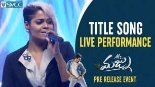 'Mr Majnu Title Song LIVE Performance | Mr Majnu Pre Release Event | Akhil Akkineni | Jr NTR | Nidhhi'