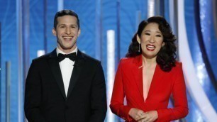 Golden Globes 2019: Highlights From Sandra Oh and Andy Samberg's Hilarious Opening