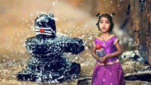 'Om Mahaprana Deepam | Sri Manjunatha Movie |covered by 3 year old Aarna'