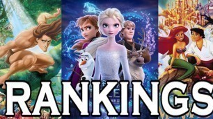 All Disney Animated Films Ranked (Least Favorite to Favorite)