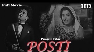 'पोस्टी - Posti l Full Punjabi Movie l Majnu, Shyama l 1950'