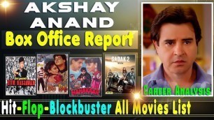'Lost Hero Akshay Anand Hit and Flop Blockbuster All Movies List with Box Office Collection Analysis'