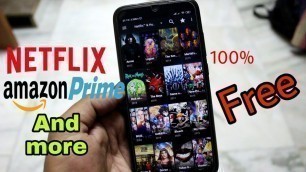 Amazing app to watch Netflix, amazon Prime movies for free | Telugu