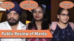 'Public Review of film Manto'