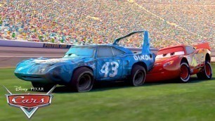 'Lightning McQueen Helps The King! | Pixar Cars'