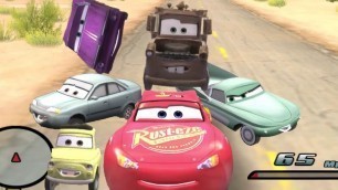 'Disney Pixars Cars Movie Game - Crash Mcqueen 91 - Bumper Cars in Radiator Springs'