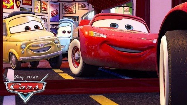 'Luigi Tries to Sell Lightning Some Tires | Pixar Cars'