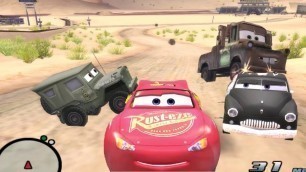 'Disney Pixars Cars Movie Game - Crash Mcqueen 74 - Flying Ninja Sarge'