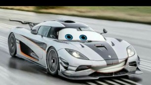 'Cars 4 trailer and 1st look # Koenigsegg One:1 car a rival for Lighting McQueen...'