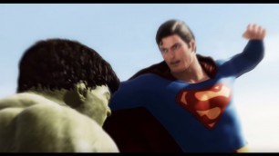 'Superman vs Hulk - The Fight  (Part 1)'