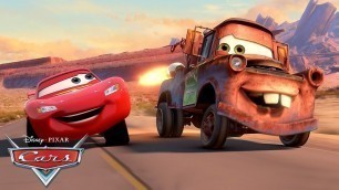 'Mater Races in the Radiator Springs Grand Prix! | Pixar Cars'